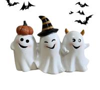 Generico Halloween Ghost Decor, Floating Ghost Figurine, Holiday Haunted Decoration with Spooky Design and Lightweight Build, Nursery, Porch, Entryway, Living Room, Bookshelf, 5.91x3.94 inches