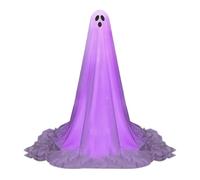 Generico Halloween Ghost Decor, Outdoor Lighted Display, Spooky Yard Figure, Adjustable Height Feature, Glowing Night Effect, Porch Setup, Front Lawn, Haunted Scenes, Backyard Celebrations