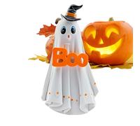 Generico Halloween Ghost Figurine, Spooky Resin Statue, Haunted Animal Ornament, Compact Table Decor, Hand-Painted Detail, Eye-Catching Accent, Indoor Charm, Porch, Mantel, Walkway, (Resin)