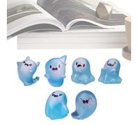 Generico Halloween Ghost Figurines - Resin Glow In The Dark Miniatures | Ghost Statue Spooky Halloween Decor with Props, Desks, Bedrooms | Hālloween Mini Ghośt Figurines for Living Room