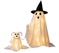 Generico Halloween Ghost Light Up Decor - Walking Ghost Dog Figurine