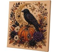 Generico Halloween Ghost Pearl Art DIY Kit, 3D Diamond Painting ，Raven