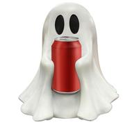 Generico Halloween Ghost Statue, Can Holder Sculpture, Resin Festive Decor, Spooky Tabletop Accent for Home, Desk, Shelf, Offices, Birthday, Holiday, or Halloween Party Decoration and Display