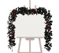 Generico Halloween Gothic Black Garland - Artificial Floral Vines Dec