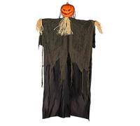 Generico Halloween Hanging Ghost, Motion Sensor Pumpkin Head, Flashing Eye | Motion Sensor Halloween Decorations With Eyes, Scary Pumpkin Head Party Supplies, Horrible Ghosts For Porch, Patio