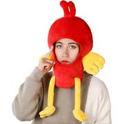 Generico Halloween Hats, Funny Chicken Cosplay Headgear, Soft and Comfy, Costume Accessory for Adults, School Events, Festivals, Masquerade, Night Out, Family Carnival, Kids Use