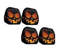 Generico Halloween Head Rest Cover for Car, Funny Cartoon Car Headrest Covers, Breathable Fabric, Universal Fit, for Road Trips, Parties and Parades (Black 5,4*Pcs)