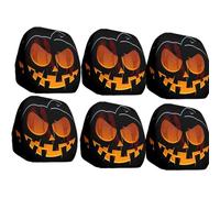 Generico Halloween Head Rest Cover for Car, Funny Cartoon Car Headrest Covers, Breathable Fabric, Universal Fit, for Road Trips, Parties and Parades (Black 5,6 *Pcs)