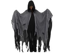 Generico Halloween Hooded Ghost Cape, Halloween Cape, Black Cape, Black Robe, Scream Costume, Traitors Cloak, Ghostface Costume, Costumes, Adult Halloween Ghost Costume