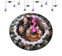 Generico Halloween Illusion Door Mat | Quilted Witch Hat Ghost Illusion Rug