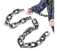 Generico Halloween Kette - 152cm Gruselige Deko | Realistische Spukhaus Kette für Innenbereiche | Perfekt für Party, Gefängniszellen, Friedhof & Halloween Dekorationen | Robust & Einfach zu Hängen