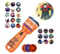 Generico Halloween Kids Flashlights - Proiettore di Torcia rotabile a 90 Gradi | Torcia proiettore di Halloween 24-Picture | Torcia di proiezione Non Slip per Bambini, Ragazzi, Ragazze, riempitivi