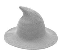 Generico Halloween Knitted Witch Hat with Wide Brim, Breathable Cosplay Headwear for Women Adults, Holiday Party Costume Accessory for Masquerade, Performance, Stage Show, and Themed Photography