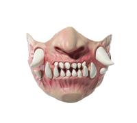 Generico Halloween Latex Masque, Half Face Cover, Scary Teeth Headgear