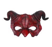 Generico Halloween Maschera da Diavolo Mezza Maschera Horror Demone Maschera Fantasma di Corno Cosplay Mascherata per Halloween Natale Carnevale Feste di Compleanno