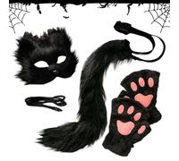 Generico Halloween Masque - Animale Di Copertura Del Viso Di Halloween, Masche Per Pelose Di Animali A Metà Faccia | Costume Costumi Di Halloweens Popporti Fotografici Per Donne Uomini Mascherati Da