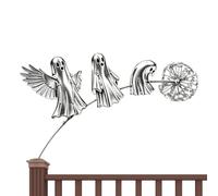 Generico Halloween Metal Yard Stakes - Ghost Spooky Ghost Ground Insert
