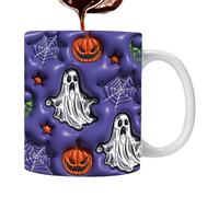 Generico Halloween Mug - Ceramic, 3.74x3.15in Season Mug Pumpkin Design | Fade-Resistant Heat-Safe Cup Holiday Coffee Mugs, Festive Drinkware Gift For Home, Office, Parties, Halloween Decor