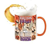 Generico Halloween Mug, Funny Ceramic Cup, Spooky Tea Cup, Travel Coffee Cups for Men, Women, Lovers, Birthday, Autumn, Christmas, Thanksgiving, Holiday, Fall Party, Coworkers, 3.74x3.15 inches
