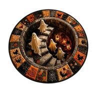 Generico Halloween Optical Illusion Rug, Haunted House Plush Door Mat Decor