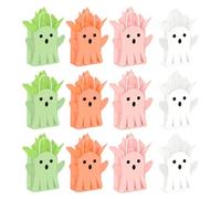 Generico Halloween Paper Bags 12 Pc - Portable Paper Ghost Cookie Tote,