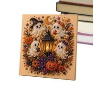 Generico Halloween Pearl Art Kit - 20x20cm Spooky Ghost Festive