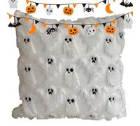 Generico Halloween Pillow Cases, Ghost Pillows Covers, 45x45cm/17.72x17.72 Inches 3d Embroidered Plush, Invisible Zipper Design, Bedroom Kitchen Couch Bed Fall Christmas Decoration