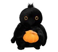 Generico Halloween Plush Toy - Spooky Raven & Pumpkin Soft Pillow | Collectible Little Devil Crow Ghost Halloween Raven Stuffed Animal Cuddly, Collectible, Doll, Pillow for Bedroom, Living Room