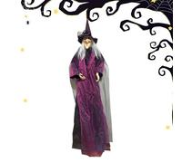 Generico Halloween Props Garden Flying Witch | Witch Pendant Party Lampeggiante Occhi a LED e Suoni Spaventosi, propulsore spettrale per la casa per la casa in Classe d'ingresso