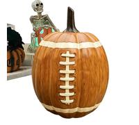 Generico Halloween Pumpkin Figurines, Resin Fall Ornament Set, 6.69x5.91 Inches Indoor Halloween Decor Accents with Festive Design for Fireplace Mantle, Table, Desk, Shelf, Home Display