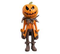 Generico Halloween Pumpkin Man Ornament - Seasonal Resin Sculpture Decor