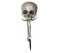 Generico Halloween Scheletro Attivato Sound Scheletro Incorporato a LED Scream Scream Yard Decorations Decorazioni a batteria Ornamenti inquieta