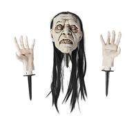 Generico Halloween Skeleton Stakes,Outdoor Rising From Ground Skeleton | Home Seasonal Décor, Light And Sound Props Spooky Decoration For Yard Party Outside Lawn Patio Festival Haunted House