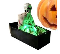 Generico Halloween Skeleton | Voice Activated Spooky Figure in Coffin
