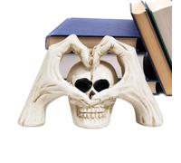 Generico Halloween Skull Heart Sculpture - Gothic Resin Skeleton Figurine