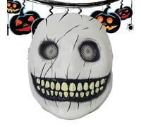 Generico Halloween Smiling Masque, Scary Ghost Costume for Cosplay, Prank, Stage Shows, Carnival Festival, Haunted House, Party Props for Youth Teens Adults Performance 18x20cm