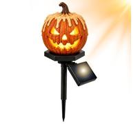 Generico Halloween Solar Garden Light - 39cm 15.35in Pumpkin Lantern Design