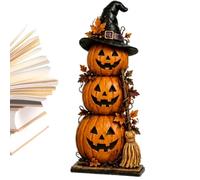 Generico Halloween Table Sign | Haunted House Pumpkin Ghost Ornament |