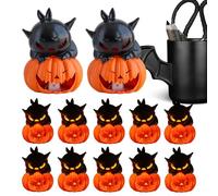 Generico Halloween Tea Light Candles, Flickering Candle Lights, Battery Operated Spooky Set, Flameless Lamp for Indoor, Outdoor, Home, Bedrooms, Living, Dinner, Birthday, Night, 2.76x2.95x3.94 Inches