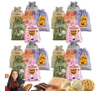 Generico Halloween Treat Bags, Treat Sacks, 24pcs Burlap Treats Pouches with Drawstring, 7 X 5 Inches, Happy Halloweens Sack for Kids, Men, Women, Candies Supplies, Party Favors, Multicolor
