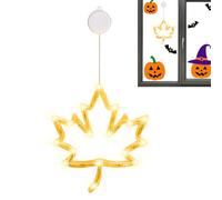 Generico Halloween Window Lights, Suction Cup Lamps, 15.75 inches, Waterproof Glowing Autumn, Holiday Decor for Party Fireplace Classroom Yard Patio Bedroom Indoor Outdoor Halloween Ambience, Doors