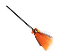Generico Halloween Witch Broom For Kids, Cosplay Props Pretend Play Accessories, Halloween Costumes Props Witch Broom For Trick-or-Treat Children Boys Toddler Haunted House Performance Festival