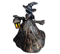 Generico Halloween Witch Figurine, Sculpture Lantern Decor for Centerpiece