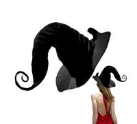 Generico Halloween Witch Hat | Black Felt wizardd Hat Costume Accessory
