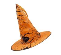 Generico Halween Web Print Hat - Cappello Da Festa In Costume SpiderWeb | Cappelli Da Mago Con Stregone Di Ragno Decorativo, Cappello Daostume Da Esterno, Fai Sentire La Tua Famiglia E I Tuoi Amic