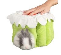 Generico Hamster House - Cake Shape Hangable Warm Nest | Bottomless Chinchilla House for Hamsters, Small Animals, Chinchilla, Bunny, Ferret, Gerbil, Sugar Glider | Indoor Pet Habitat