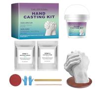 Generico Hand Casting Kit for Couples - Handmade Romantic Plaster Mold | Couples Hand Casting Kits | DIY 3D Sculpture Set with Molding Powder, Castig Powder, Bucket, And Gloves for Family And Friends