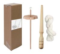 Generico Hand Drop Spindle - Wooden Yarn Tool, Craft Supplies Weaving, Knitting, Crocheting Sewing Hobbyists DIY Fiber Arts Home Projects Creative Textile Work