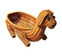 Generico Hand Woven Baskets - Cute Imitation Rattan Dog Shape