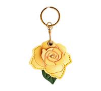 Generico Handbag Charm - Floral Keyring, 2.56x2.6 Inches Aesthetic Rose Accessory with Compact Leather Craftsmanship, Backpack Ornament, Decorative Jewelry, Feminine Surprise for Purse Decor